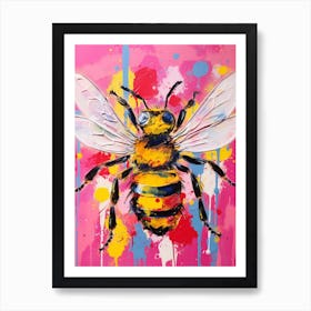 Bee Pop Art Painting Inspired 1 Art Print