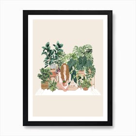 Ella The Plant Lady Art Print