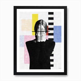 With Eyes Closed Art Print