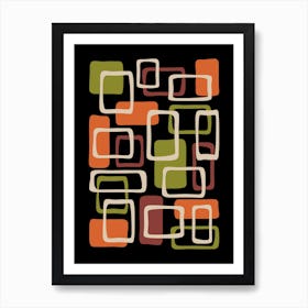 Mid Mod Abstract Composition Art Print