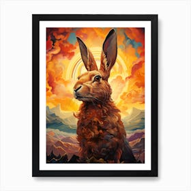 Hare In The Sky Art Print