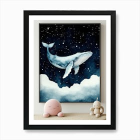Whale In The Sky 1 Art Print