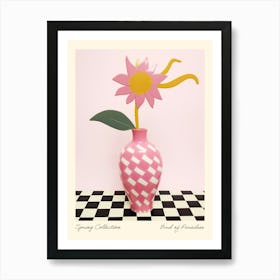 Spring Collection Bird Of Paradise Flower Vase 4 Art Print