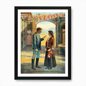 Arizona, Vintage Poster For A Play Art Print