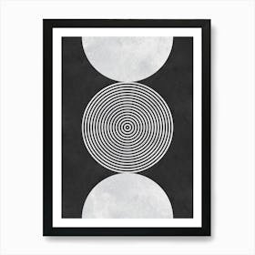 Watercolor circles 19 Art Print