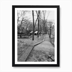 The Long Montmartre Stairs (Paris Series) Art Print