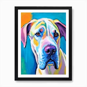 Boerboel 2 Fauvist Style Dog Art Print