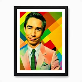 Justin Long Colourful Pop Movies Art Movies Art Print