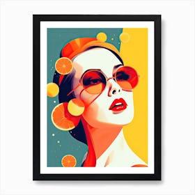 lemon pop art Art Print