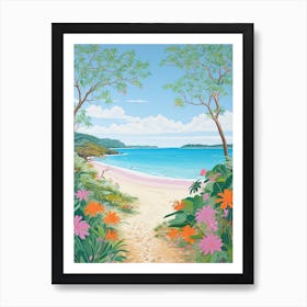 Four Mile Beach, Australia, Matisse And Rousseau Style 1 Art Print