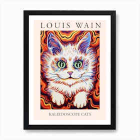 Louis Wain, Kaleidoscope Cats Poster 10 Art Print