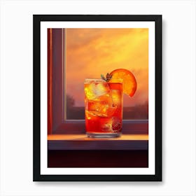 Aperol Spritz Orange 70 Art Print