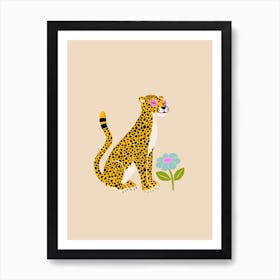 Poised Cheetah Art Print