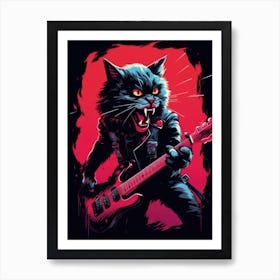 Cat Rocker Art Print