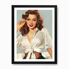 Pin Up Girl 24 Art Print