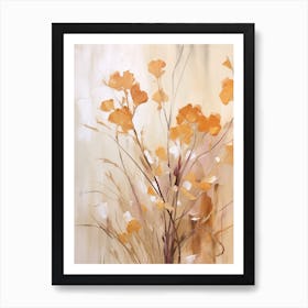 Fall Flower Painting Freesia 2 Art Print