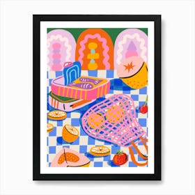 Picnic Basket Art Print