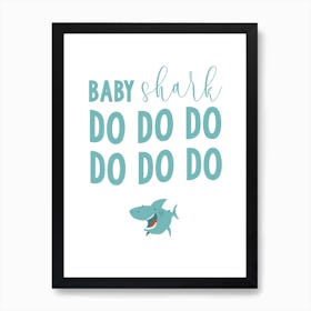 Baby Shark Art Print