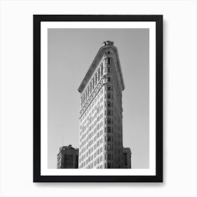 Flatiron Building New York Black And White Art Print