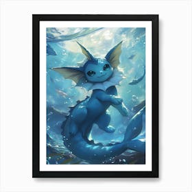 Vaporeon Pokemon Anime Manga Japan Poster Art Print