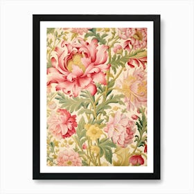 Floral Wallpaper 331 Art Print