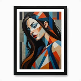 Geometric Woman Art Print