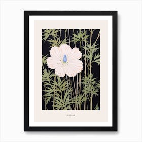 Flower Illustration Love In A Mist Nigella 3 Poster Art Print