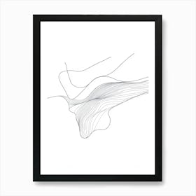 Abstract Line Drawing 6 Art Print