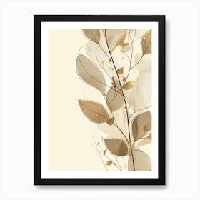 Abstract Leaves 2 Art Print