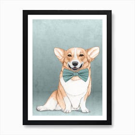 Corgi Dog Art Print