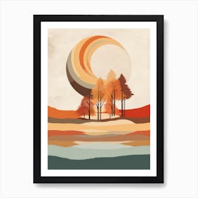 Autumn , Fall, Landscape, Inspired By National Park in the USA, Lake, Great Lakes, Boho, Beach, Minimalist Canvas Print, Travel Poster, Autumn Decor, Fall Decor 28 Art Print