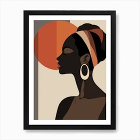 Afro-American Woman 14 Art Print