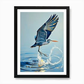 Blue Heron 3 Art Print