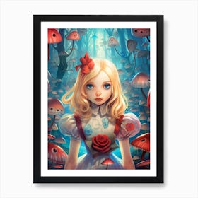 Alice In Wonderland Surreal Art Print