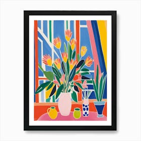 Tulips In A Vase Style Henri Matisse Art Print