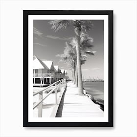 Hurghada, Egypt, Black And White Photography 2 Art Print