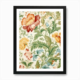 Floral Wallpaper Pattern 8 Art Print