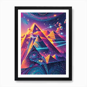 Pyramid Psychedelic Art 1 Art Print