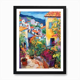 Taormina Italy 3 Fauvist Painting Art Print