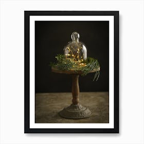 Fairy Lights Under A Glass Dome Art Print