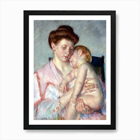 Sleepy Baby (ca.1910), Mary Cassatt Art Print