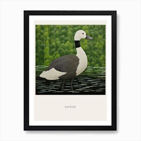 Ohara Koson Inspired Bird Painting Goose 4 Poster Poster