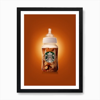 Babies Drink Art Print