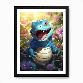 Pokemon Totodile 1 Art Print