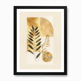 Gold Leaf Print 5 Art Print