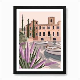 Boats By The Water Art Print