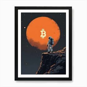 Bitcoin In Space 9 Art Print