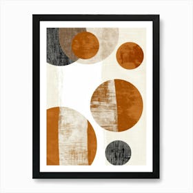 Abstract Circles Canvas Print 4 Art Print