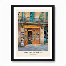 Barcelona Book Nook Bookshop 2 Poster Art Print