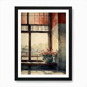 Chinese Window Art Print